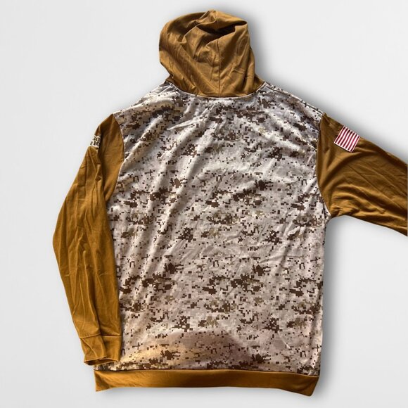 San Diego Padres Military Camo Hoodie Adult L Cotton Blend - Picture 3 of 7